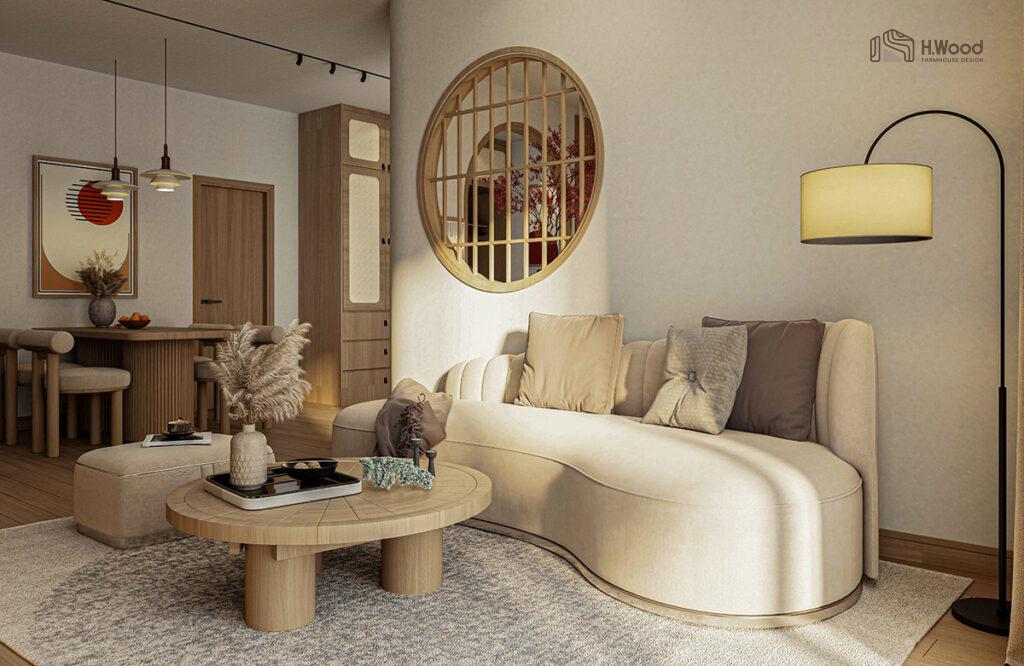 Thiết kế căn hộ chung cư phong cách Wabi Sabi