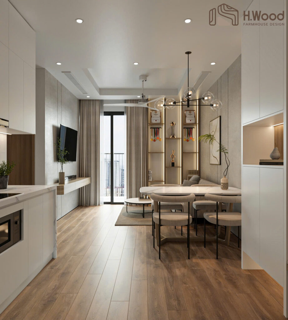 Thi Công Thiết Kế Nội Thất Chung Cư Căn Hộ Cao Cấp GreenBay Mễ Trì 