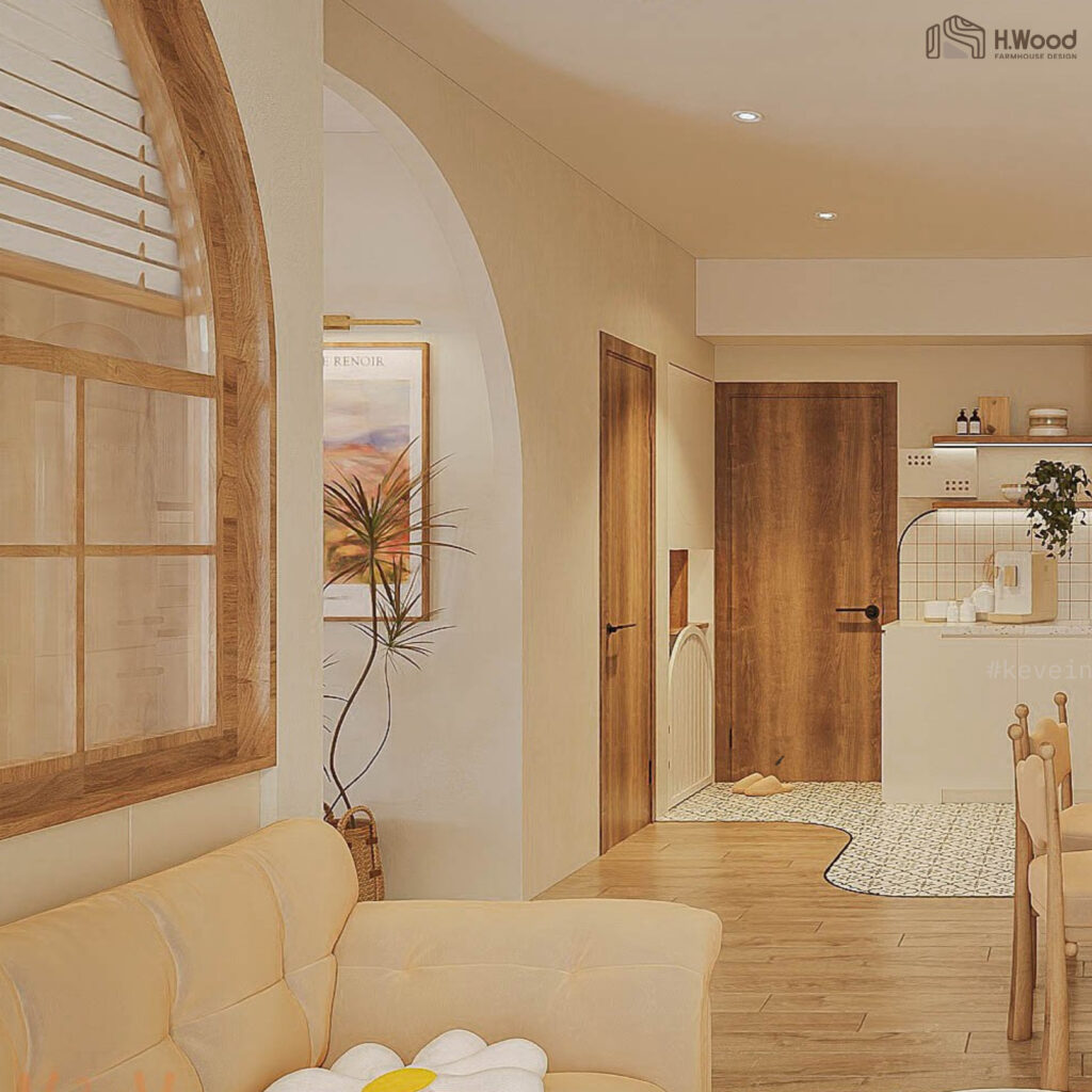 DỰ ÁN THIẾT KẾ NỘI THẤT CĂN HỘ HANOI CENTERPINT - PHONG CÁCH FARM HOUSE