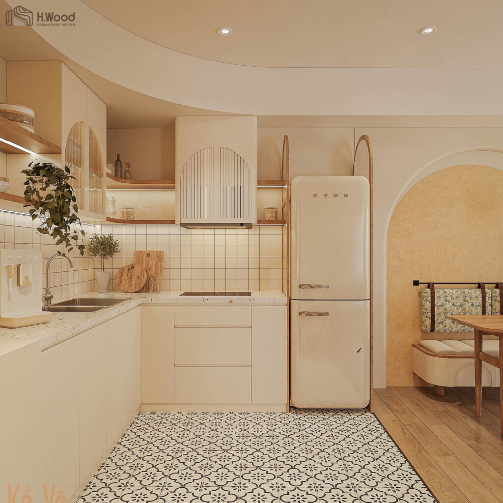 DỰ ÁN THIẾT KẾ NỘI THẤT CĂN HỘ HANOI CENTERPINT - PHONG CÁCH FARM HOUSE