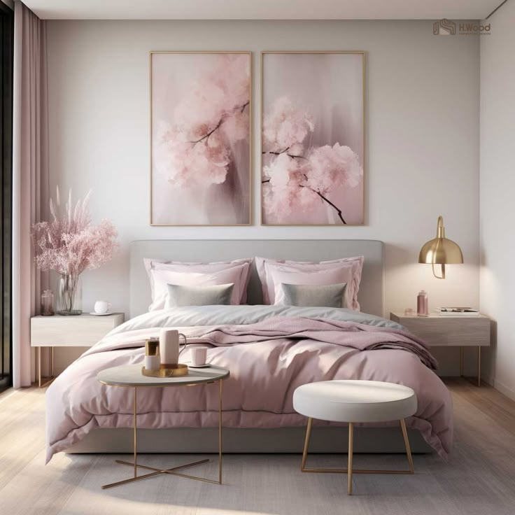 Xu hướng thiết kế nội thất - Nội thất tông màu hồng thơ mộng